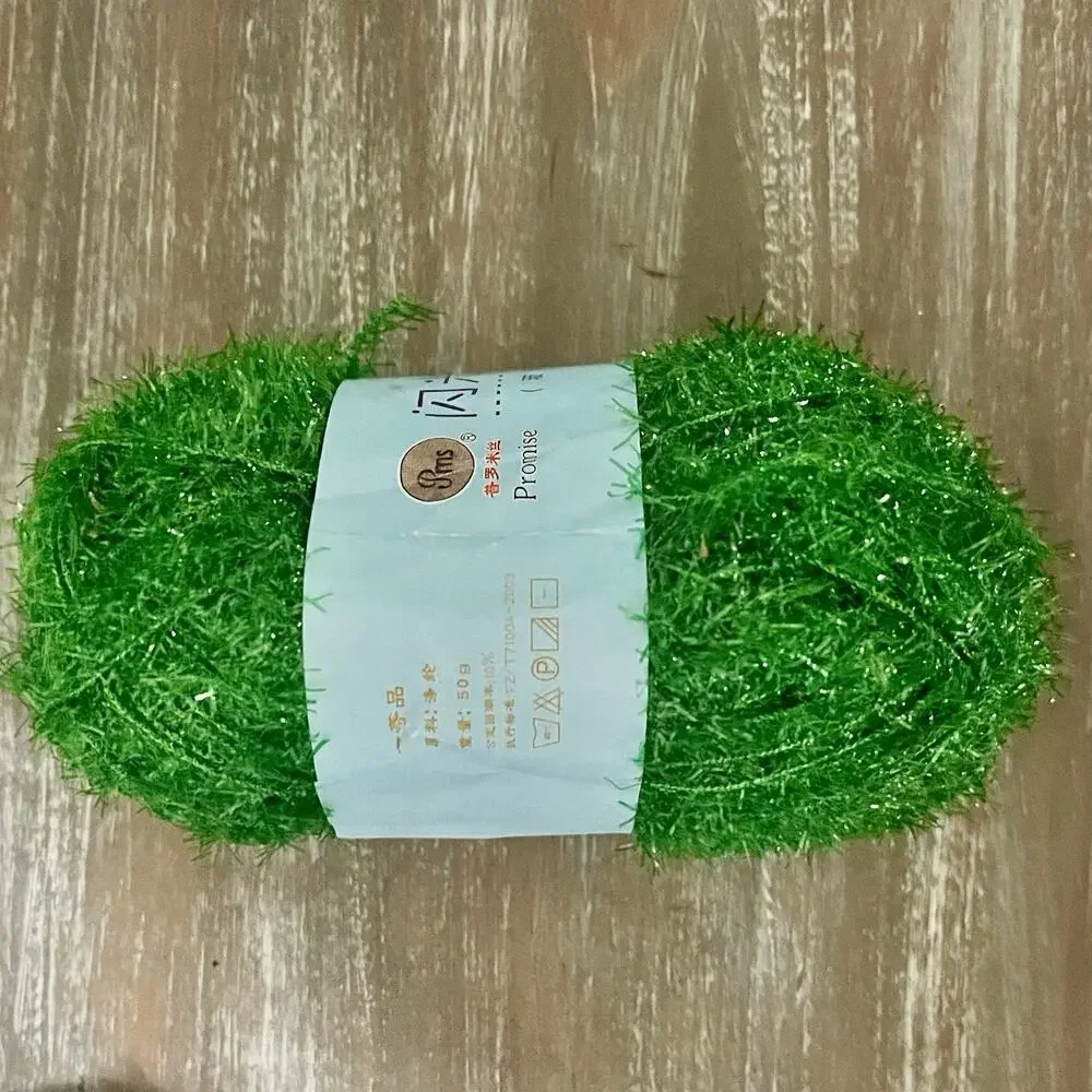 Lot of 19 Scrubby Sparkle Eyelash Yarn 50g Skeins Assorted Colors 100% Polyester
